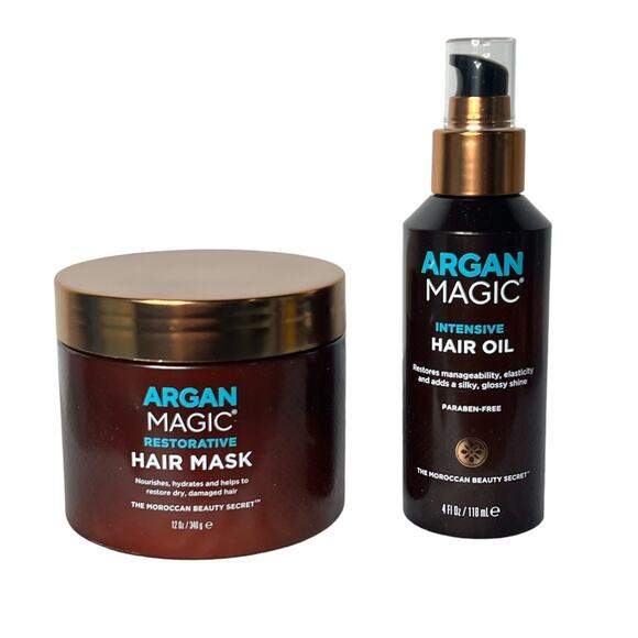 Argan Magic‎ Dynamic duo Hair Mask & Hair Oil - Picture 1 of 5